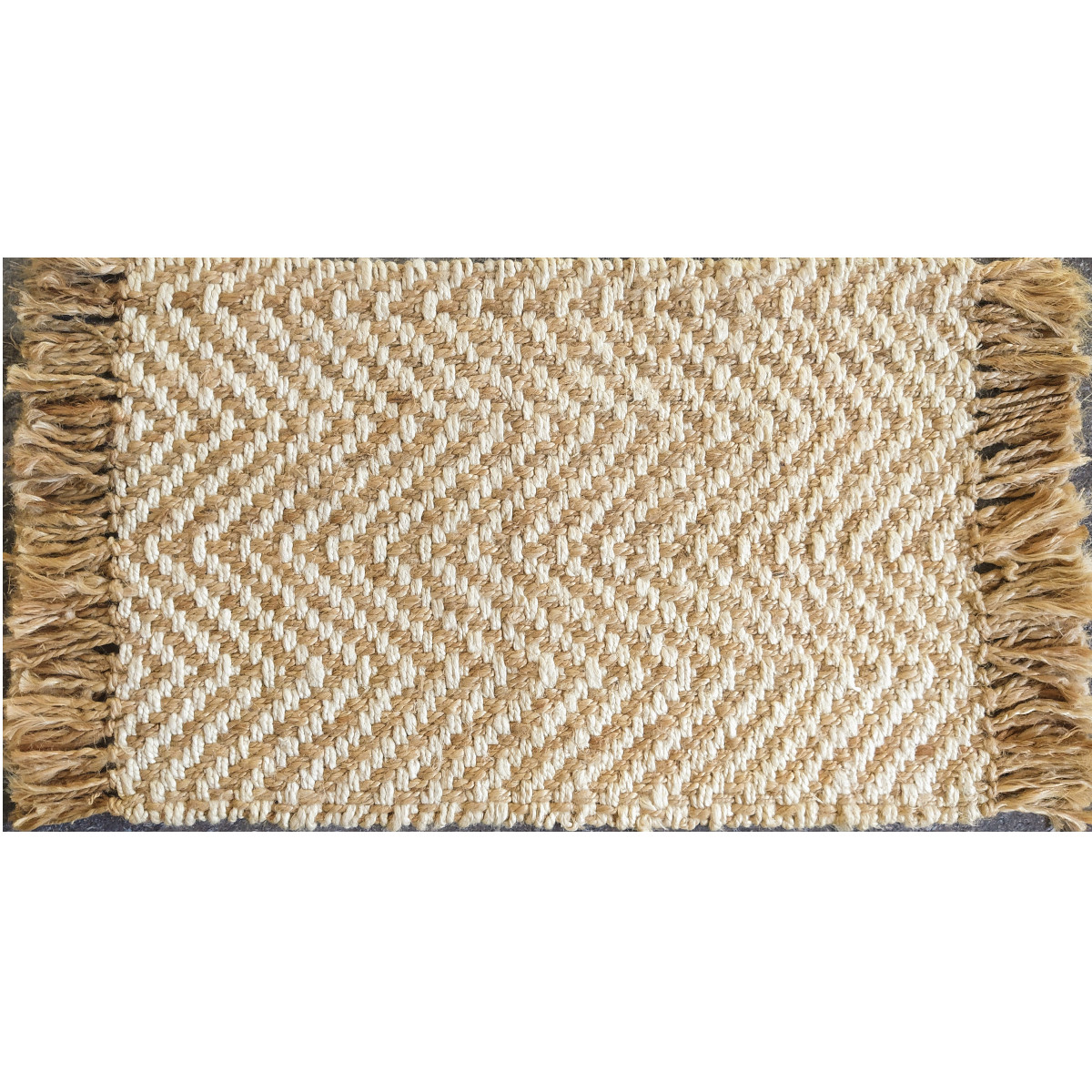 Herringbone Bleach & Natural